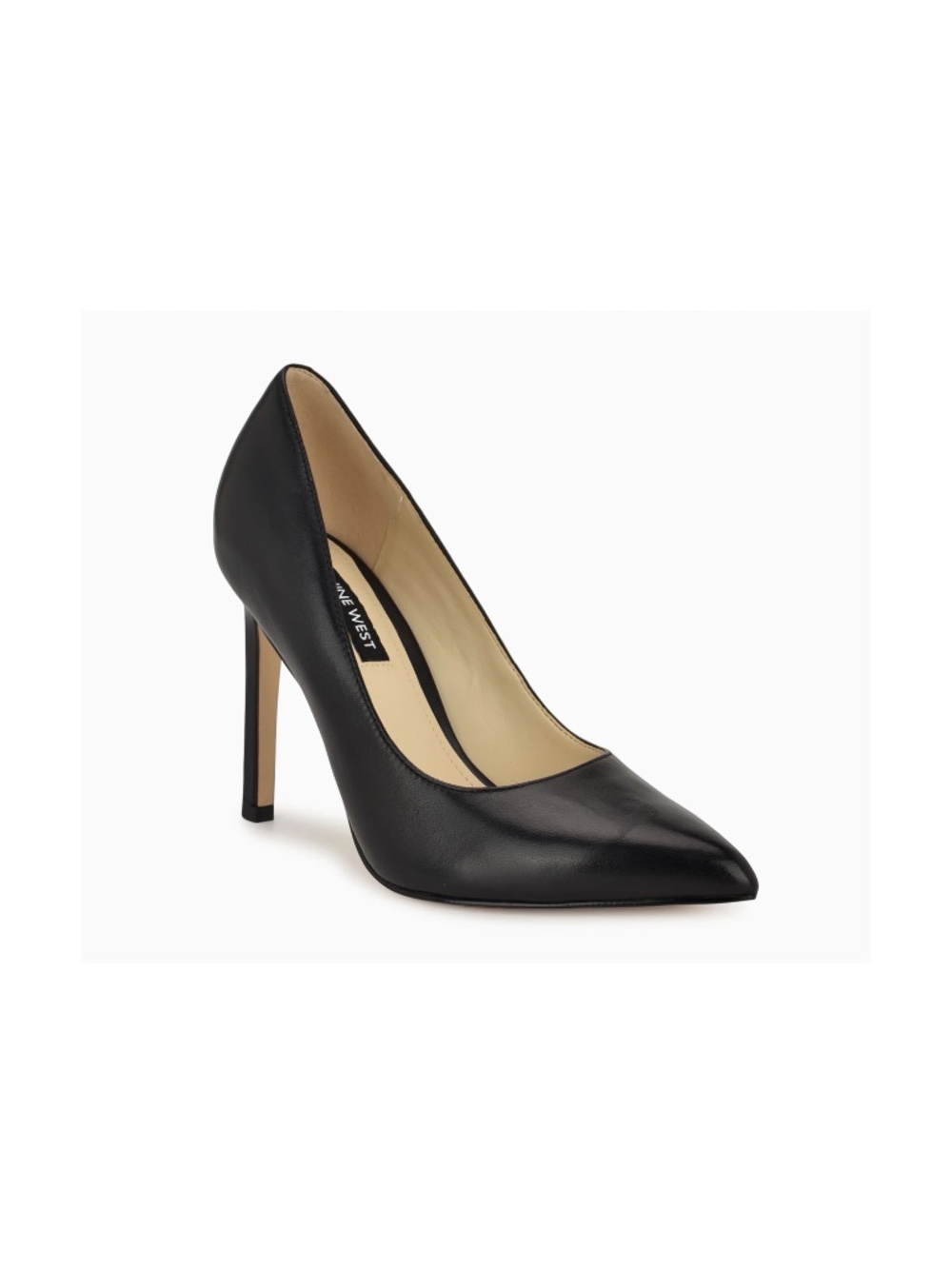 Nine West Women's "Tatiana" Black Leather Stiletto High Heels Size: 9M